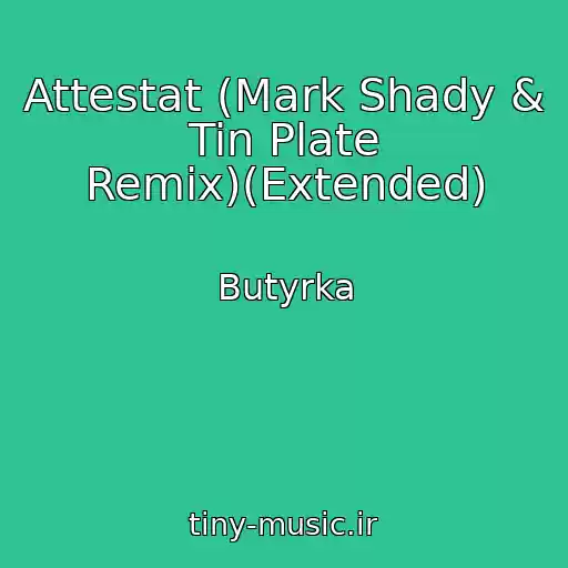 کاور آهنگ Attestat (Mark Shady & Tin Plate Remix)(Extended) از Butyrka