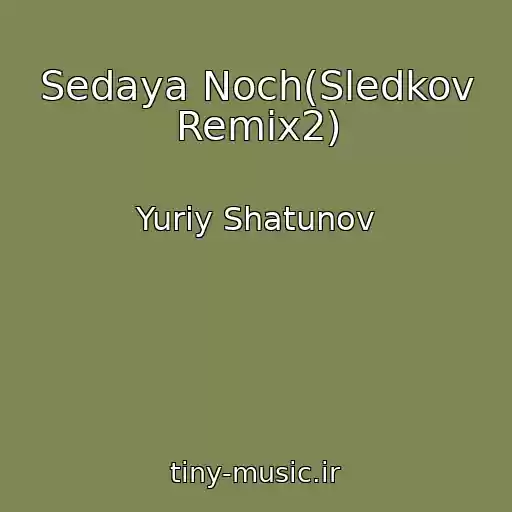 کاور آهنگ Sedaya Noch(Sledkov Remix2) از Yuriy Shatunov