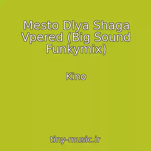 کاور آهنگ Mesto Dlya Shaga Vpered (Big Sound Funkymix) از Kino