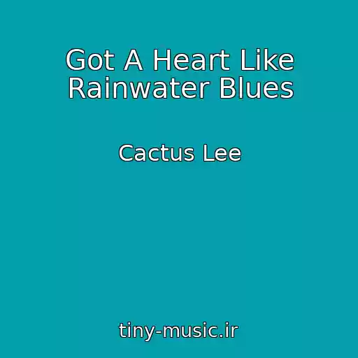 کاور آهنگ Got A Heart Like Rainwater Blues از Cactus Lee