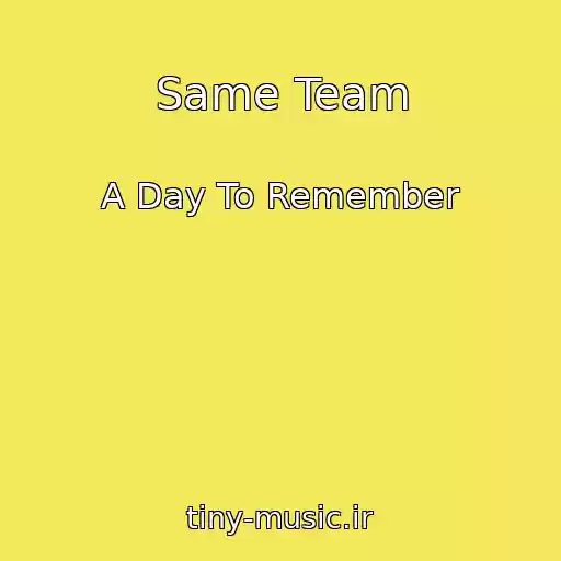 کاور آهنگ Same Team از A Day To Remember