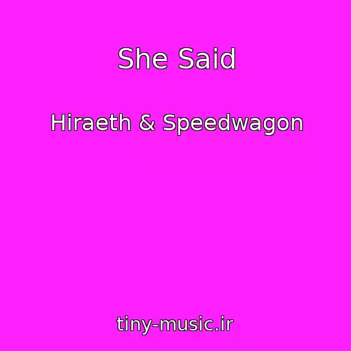 کاور آهنگ She Said از Hiraeth & Speedwagon