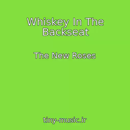 کاور آهنگ Whiskey In The Backseat از The New Roses