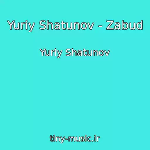 کاور آهنگ Yuriy Shatunov - Zabud از Yuriy Shatunov