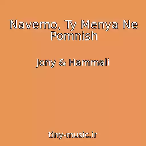 کاور آهنگ Naverno, Ty Menya Ne Pomnish از Jony & Hammali