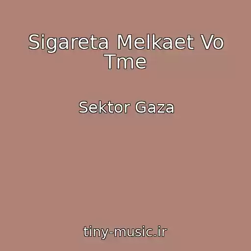 کاور آهنگ Sigareta Melkaet Vo Tme از Sektor Gaza