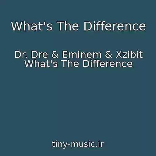 کاور آهنگ What's The Difference از Dr. Dre & Eminem & Xzibit What's The Difference