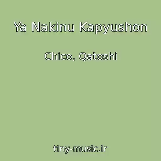 کاور آهنگ Ya Nakinu Kapyushon از Chico, Qatoshi