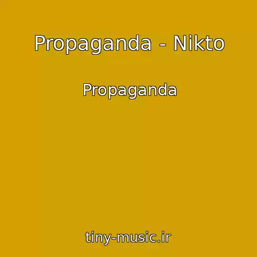 کاور آهنگ Propaganda - Nikto از Propaganda