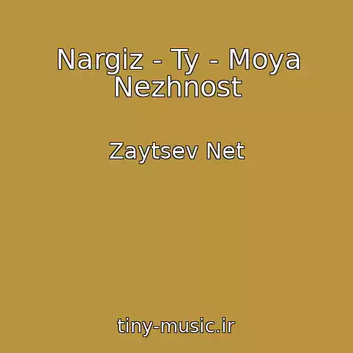 کاور آهنگ Nargiz - Ty - Moya Nezhnost از Zaytsev Net