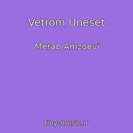 کاور آهنگ Vetrom Uneset از Merab Amzoevi