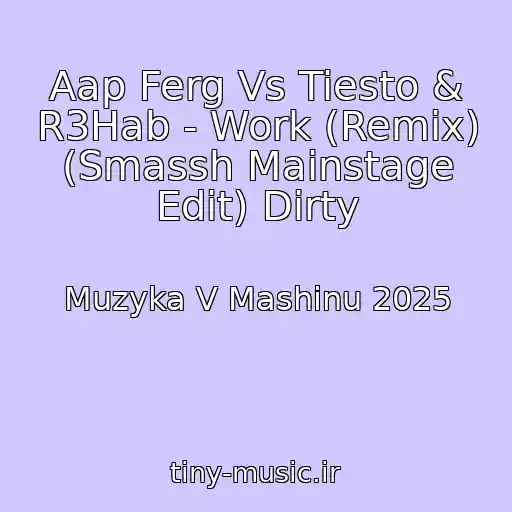 کاور آهنگ Aap Ferg Vs Tiesto & R3Hab - Work (Remix) (Smassh Mainstage Edit) Dirty از Muzyka V Mashinu 2025