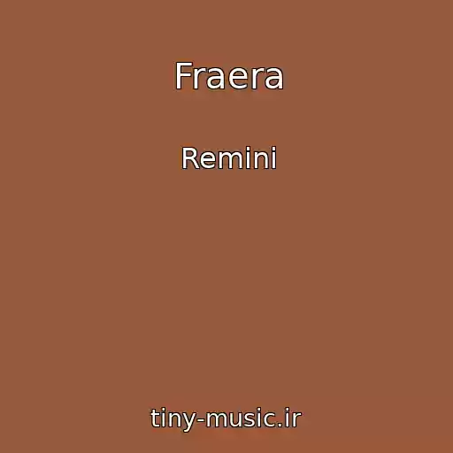کاور آهنگ Fraera از Remini
