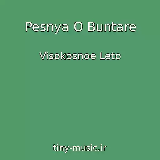 کاور آهنگ Pesnya O Buntare از Visokosnoe Leto