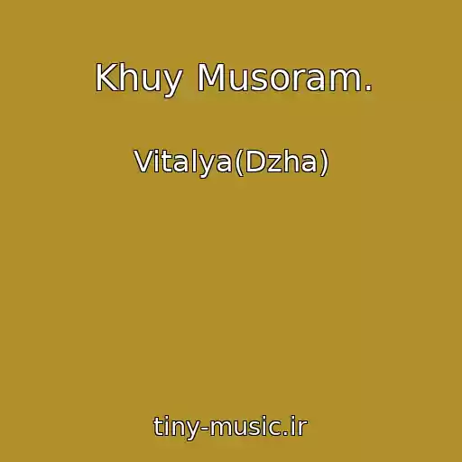 کاور آهنگ Khuy Musoram. از Vitalya(Dzha)