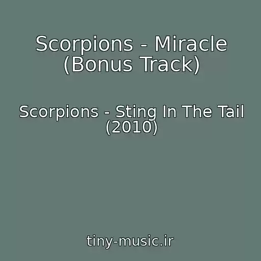 کاور آهنگ Scorpions - Miracle (Bonus Track) از Scorpions - Sting In The Tail (2010)