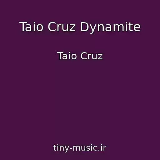 کاور آهنگ Taio Cruz Dynamite از Taio Cruz