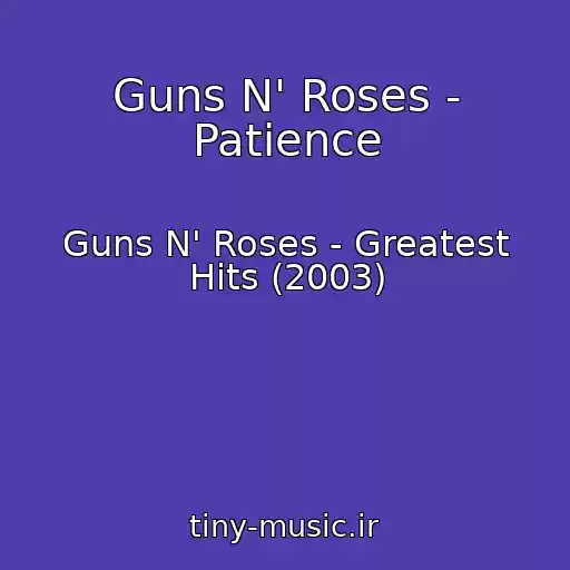 کاور آهنگ Guns N' Roses - Patience از Guns N' Roses - Greatest Hits (2003)