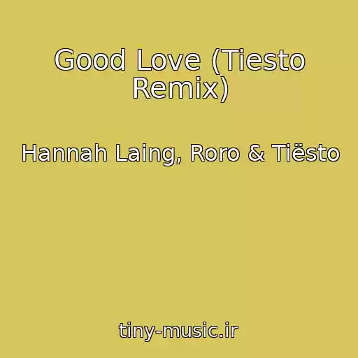 کاور آهنگ Good Love (Tiesto Remix) از Hannah Laing, Roro & Tiësto