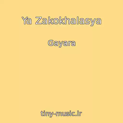 کاور آهنگ Ya Zakokhalasya از Gayara