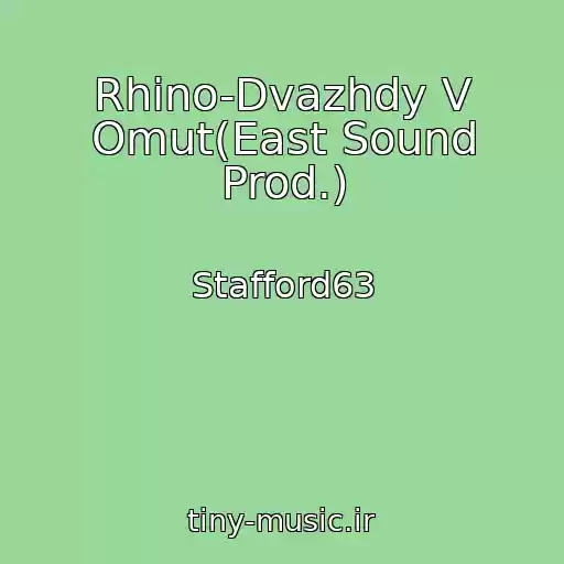 کاور آهنگ Rhino-Dvazhdy V Omut(East Sound Prod.) از Stafford63