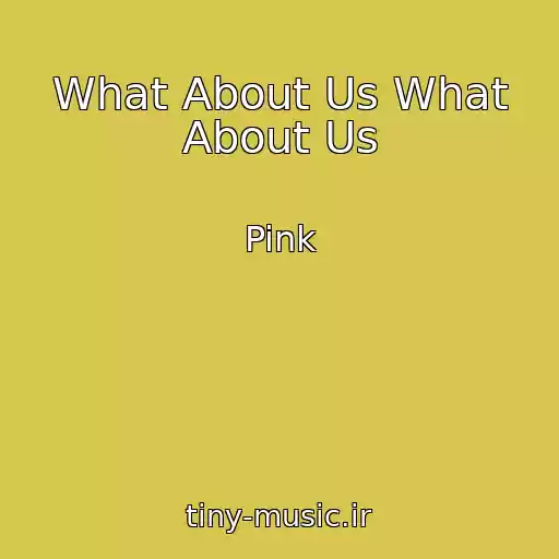 کاور آهنگ What About Us What About Us از Pink