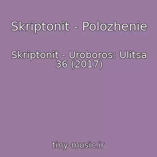 کاور آهنگ Skriptonit - Polozhenie از Skriptonit - Uroboros: Ulitsa 36 (2017)
