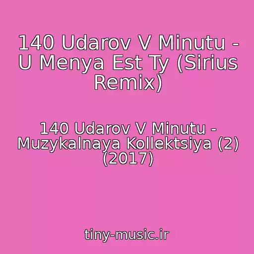 کاور آهنگ 140 Udarov V Minutu - U Menya Est Ty (Sirius Remix) از 140 Udarov V Minutu - Muzykalnaya Kollektsiya (2) (2017)
