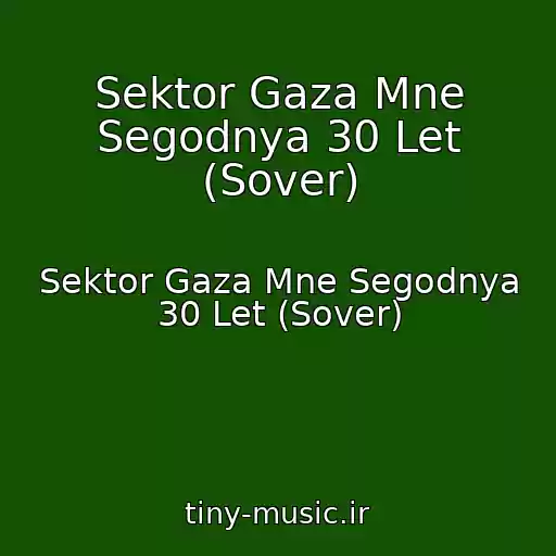 کاور آهنگ Sektor Gaza Mne Segodnya 30 Let (Sover) از Sektor Gaza Mne Segodnya 30 Let (Sover)