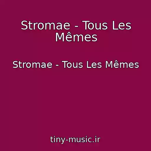 کاور آهنگ Stromae - Tous Les Mêmes از Stromae - Tous Les Mêmes