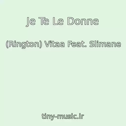 کاور آهنگ Je Te Le Donne از (Rington) Vitaa Feat. Slimane