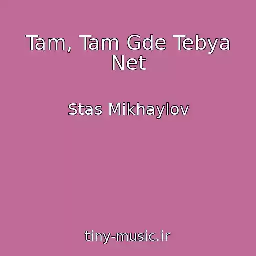 کاور آهنگ Tam, Tam Gde Tebya Net از Stas Mikhaylov