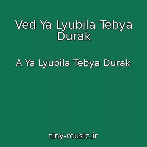 کاور آهنگ Ved Ya Lyubila Tebya Durak از A Ya Lyubila Tebya Durak