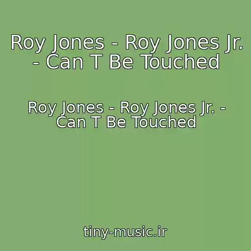 کاور آهنگ Roy Jones - Roy Jones Jr. - Can T Be Touched از Roy Jones - Roy Jones Jr. - Can T Be Touched
