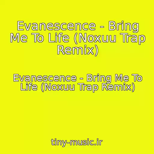 کاور آهنگ Evanescence - Bring Me To Life (Noxuu Trap Remix) از Evanescence - Bring Me To Life (Noxuu Trap Remix)