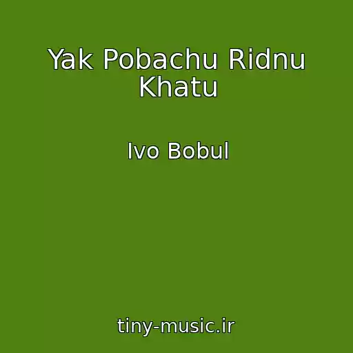 کاور آهنگ Yak Pobachu Rіdnu Khatu از Іvo Bobul