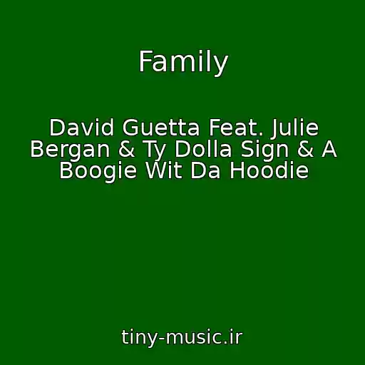 کاور آهنگ Family از David Guetta Feat. Julie Bergan & Ty Dolla Sign & A Boogie Wit Da Hoodie