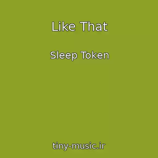 کاور آهنگ Like That از Sleep Token