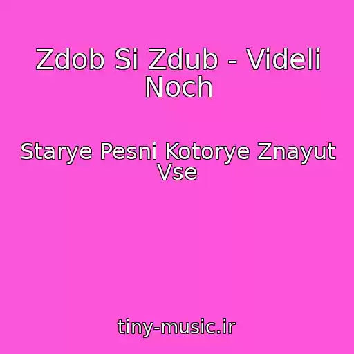 کاور آهنگ Zdob Si Zdub - Videli Noch از Starye Pesni Kotorye Znayut Vse
