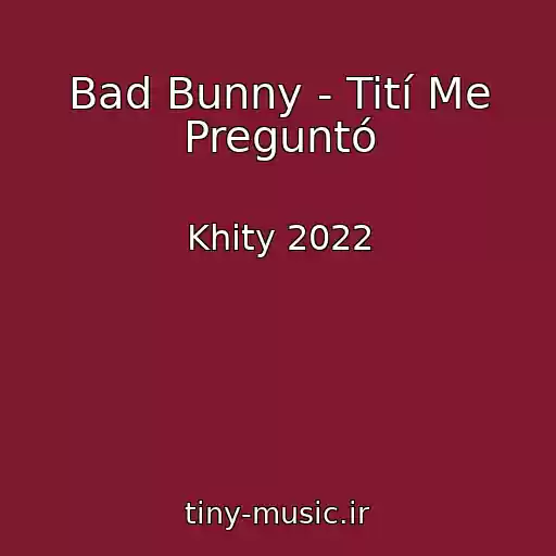 کاور آهنگ Bad Bunny - Tití Me Preguntó از Khity 2022