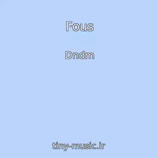 کاور آهنگ Fous از Dndm
