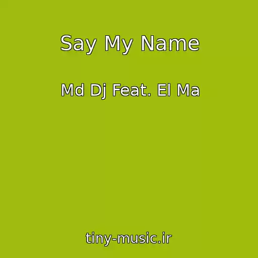 کاور آهنگ Say My Name از Md Dj Feat. El Ma