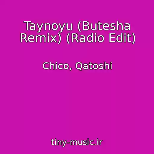 کاور آهنگ Taynoyu (Butesha Remix) (Radio Edit) از Chico, Qatoshi