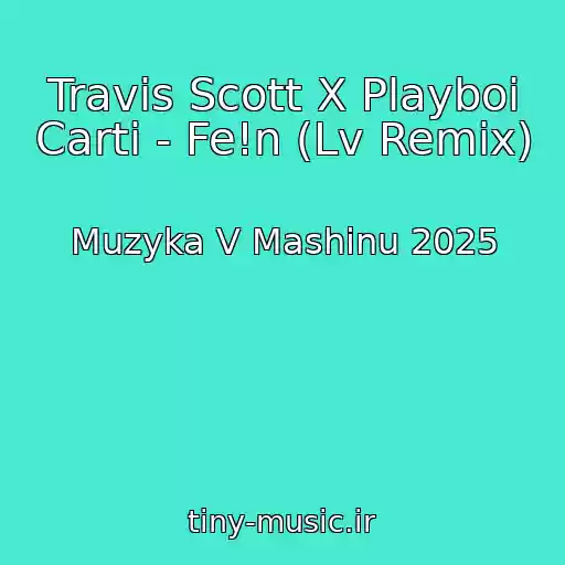 کاور آهنگ Travis Scott X Playboi Carti - Fe!n (Lv Remix) از Muzyka V Mashinu 2025