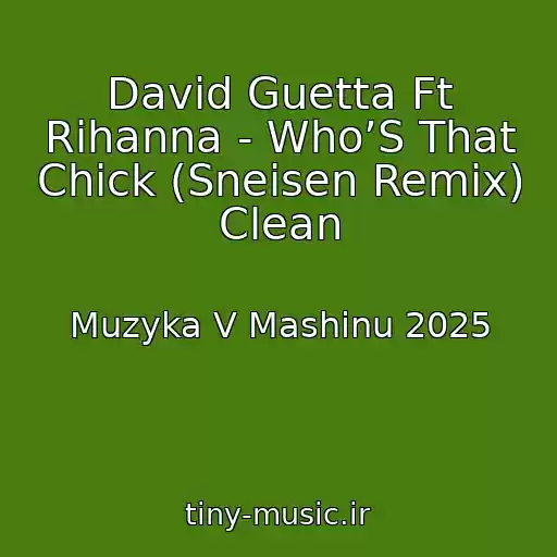 کاور آهنگ David Guetta Ft Rihanna - Who’S That Chick (Sneisen Remix) Clean از Muzyka V Mashinu 2025