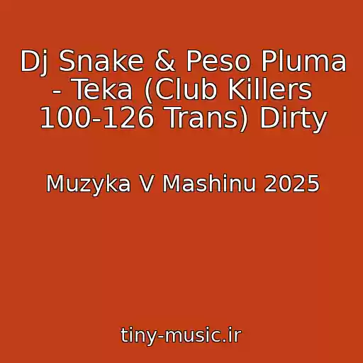 کاور آهنگ Dj Snake & Peso Pluma - Teka (Club Killers 100-126 Trans) Dirty از Muzyka V Mashinu 2025