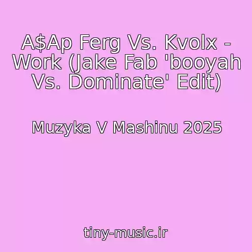 کاور آهنگ A$Ap Ferg Vs. Kvolx - Work (Jake Fab 'booyah Vs. Dominate' Edit) از Muzyka V Mashinu 2025
