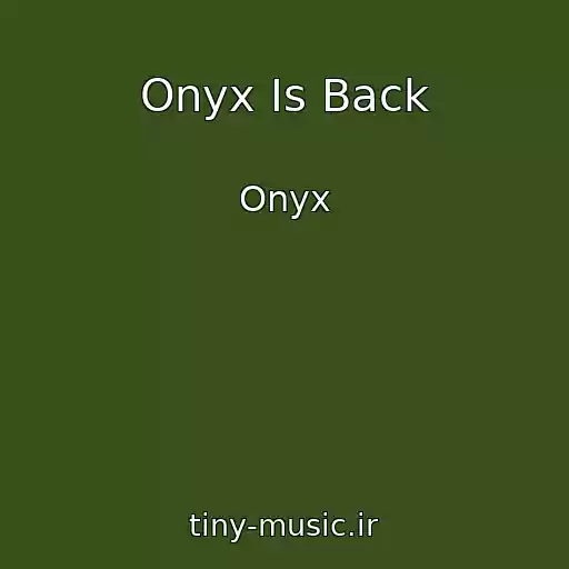 کاور آهنگ Onyx Is Back از Onyx