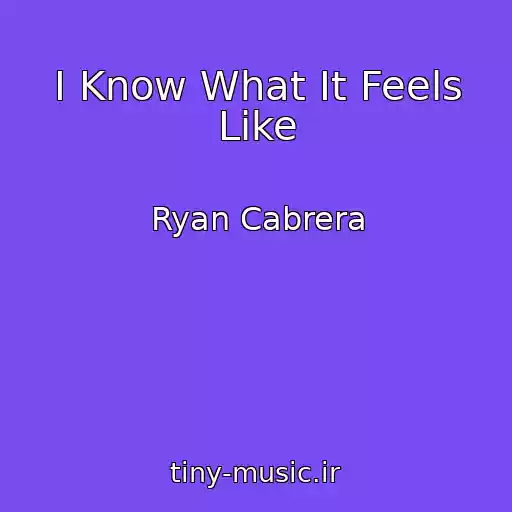 کاور آهنگ I Know What It Feels Like از Ryan Cabrera