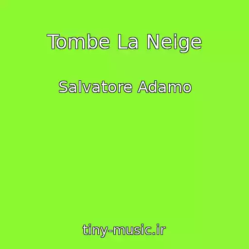کاور آهنگ Tombe La Neige از Salvatore Adamo